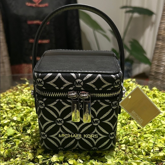 Michael Kors Black and Silver Mini Bag - Picture 1 of 8